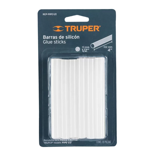 Blister con 12 Barras de Silicon - Truper