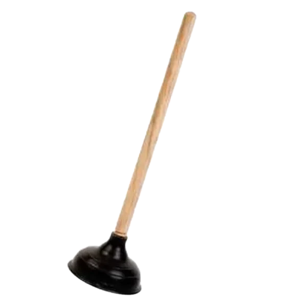 Desatorador Negro con mango de madera