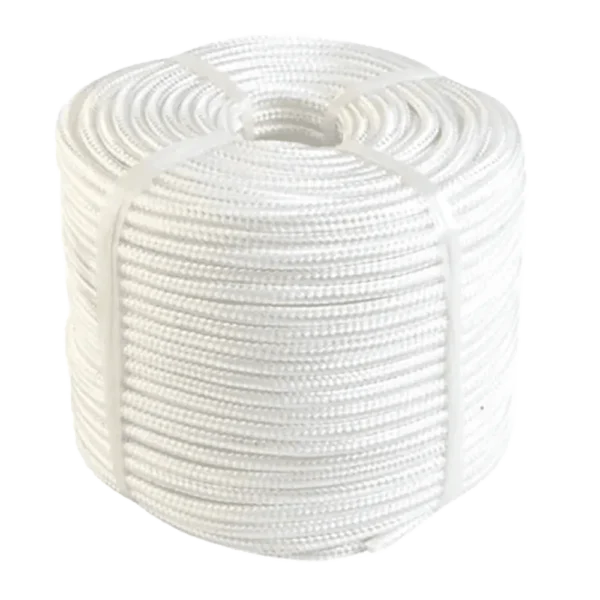 Rollo de soga nylon blanco 5/8 x 100m